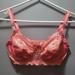 Amoena Pink Lacy Underwire Bra